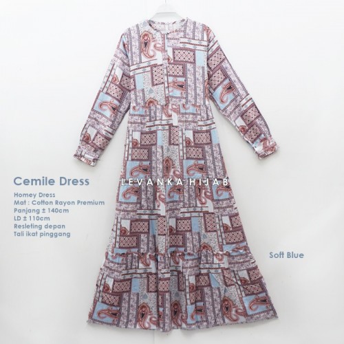 Cemile-004 Cemile Dress Katun Rayon Premium